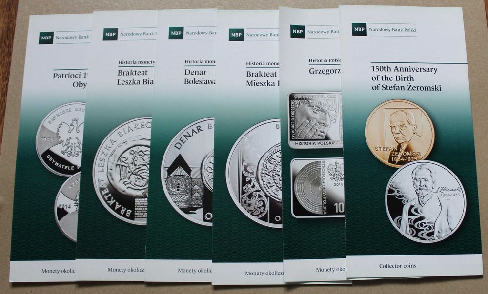 Foldery - monety srebrne NBP rok 2014