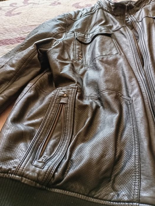 Jaqueta de couro