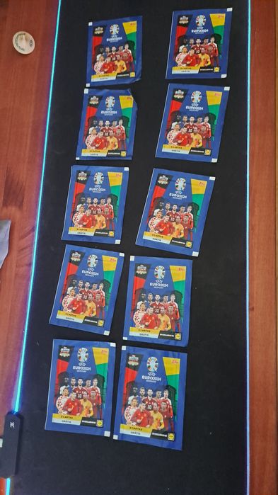 Cromos UEFA Euro 2024 – Pacotes Oficiais Selados (3 cromos)