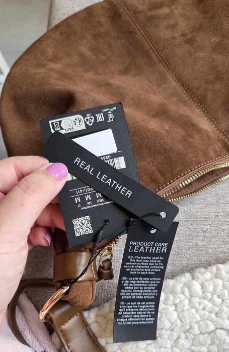 Mala/Bolsa Pele Genuína Stradivarius