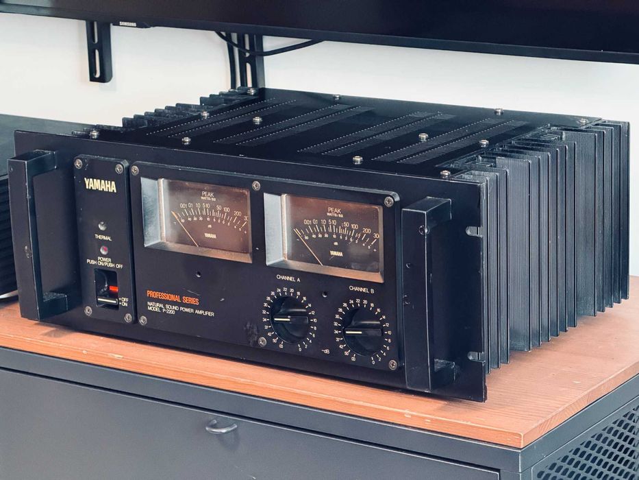 ‼️ Yamaha P-2200 студийный усилитель мощности 200Вт на канал тороид ℹ️ Япония 1976, Natural Sound, обслужен, рабочий