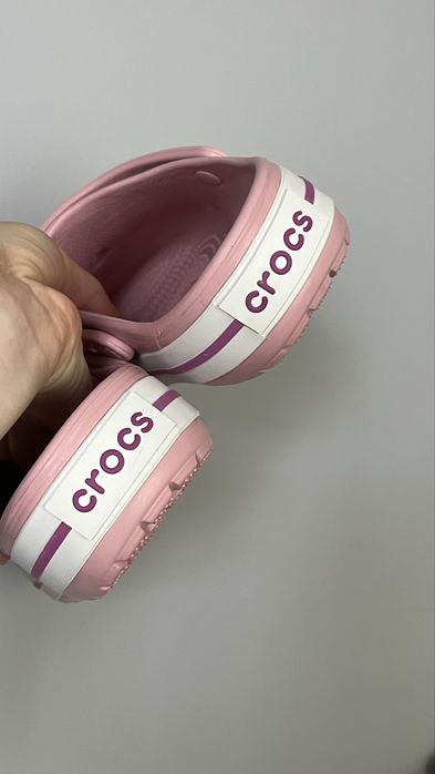 Уцінка Крокси рожеві crocband пудра petal pink 36
