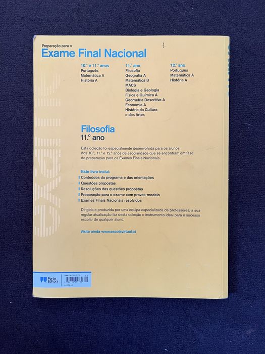 Filosofia 11 ano preparar exame