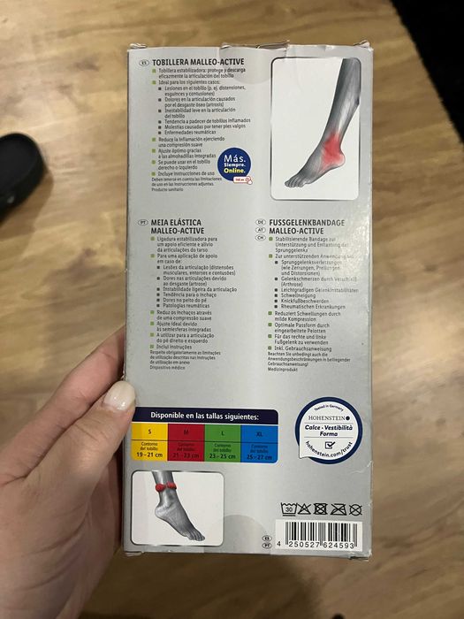 Pé elástico Sensiplast XL