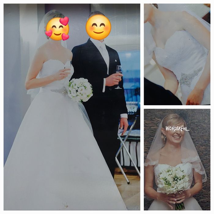 Suknia ślubna,  wzrost 172 cm (typowe M)