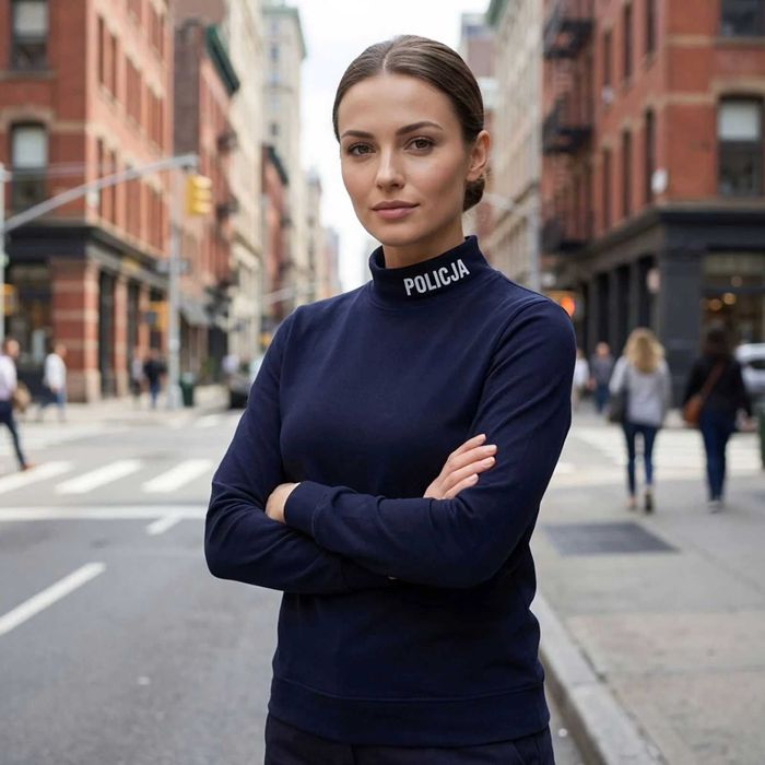 Półgolf policyjny granatowy