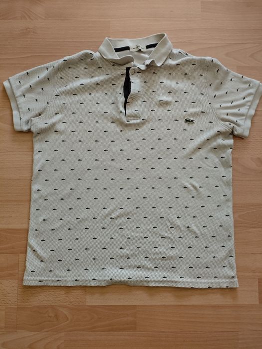 ‼️РОЗРОДАЖ‼️Поло Lacoste біла L розмір