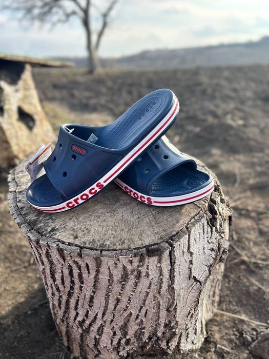 Crocs Bayaband Slide Navy оригінал чоловічі жіночі слайди шлепки