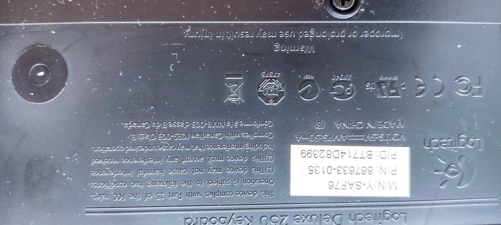 Клавіатура Logitech Deluxe 250 Keyboard