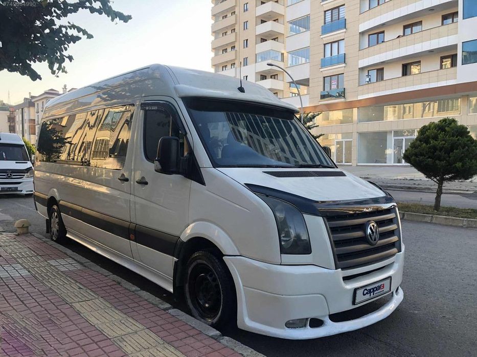 Дефлектор капота для Volkswagen Crafter 2006-2016 гг. Пластик EuroCap