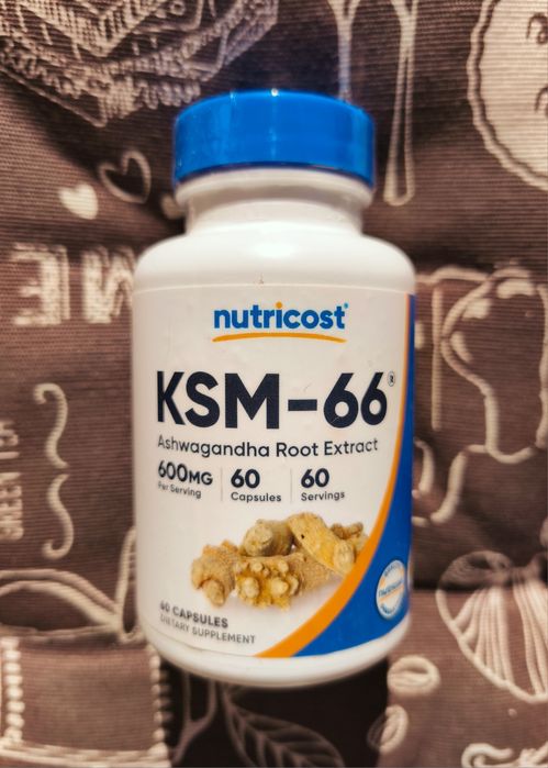 Nutricost ашваганда ксм 66 KSM-66 екстракт кореня ashwagandha 60 капс