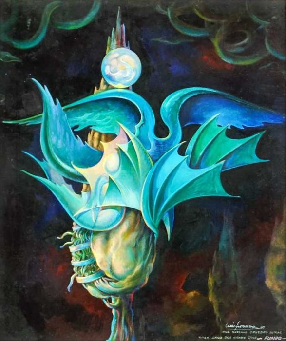 Técnica Mista - Luís Furtado,  Cruzeiro Seixas  70x50 cm