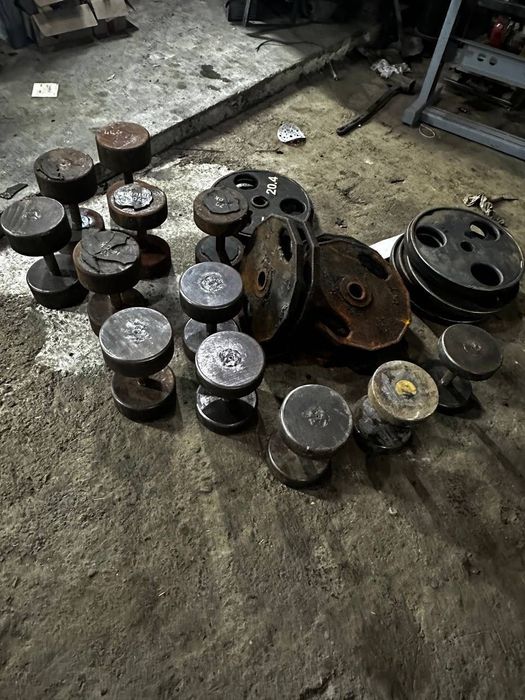 Гантелі бліни на штангу