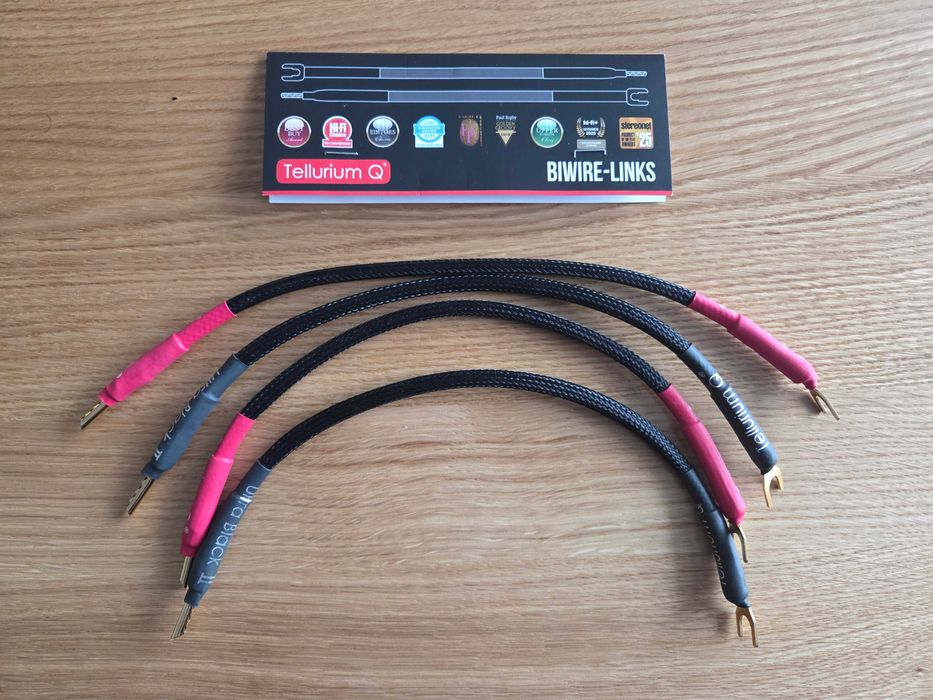 Tellurium Q Ultra Black II Jumpers - zworki do kolumn 4x 30 cm OKAZJA!