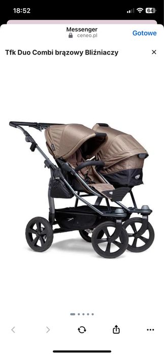 Tfk Duo Combi brązowy Bliźniaczy