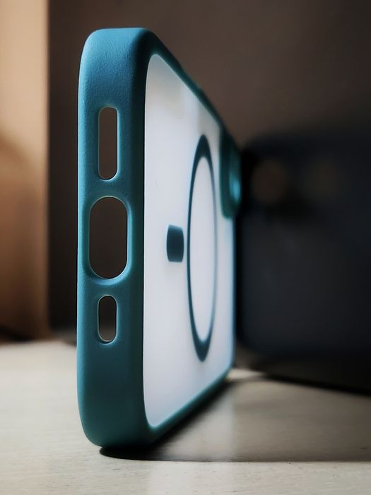 Apple Iphone 16 матовий силіконовий чохол бірюзовий magsafe tocol