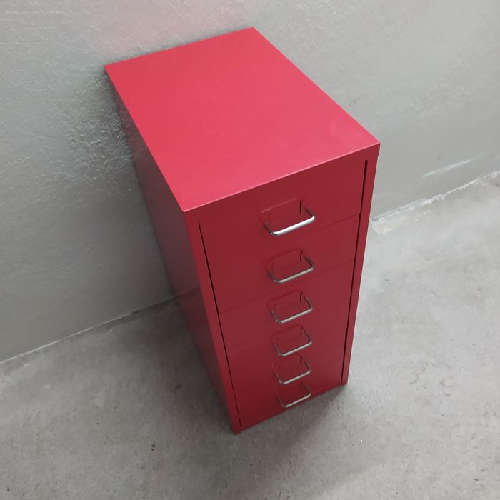 Szafka metalowa, warsztatowa, narzędziowa, 6 szuflad