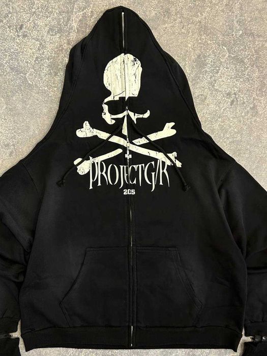 Зіпка Project Grailz GR Mastermind zip up чорна зипка фулл худи кофта