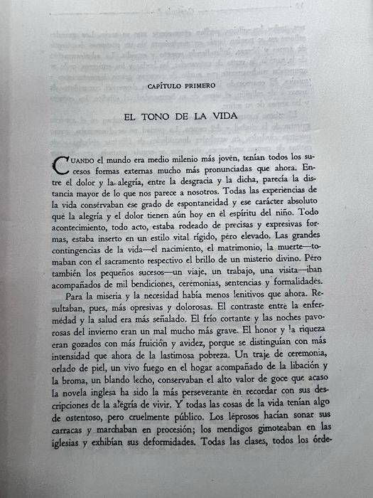Livro El otoño de la Edad Media J. Huizinga