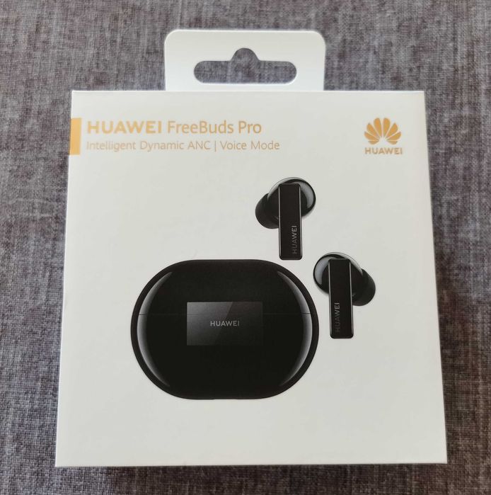 Huawei FreeBuds Pro z ANC - CZARNE / stan idealny