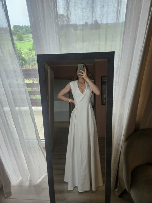 Suknia ślubna asos maxi 36