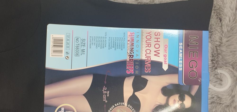 Wyszczuplające ściągające modelujące majtki wysokie m/l czarne