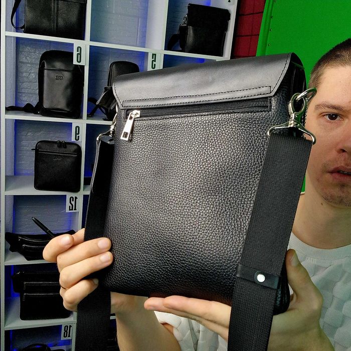 Чоловіча шкіряна сумка ручної роботи DNP №2