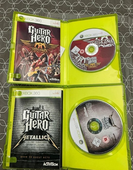 Xbox 360 Guitar Hero Metallica e Guitar Hero Aerosmith