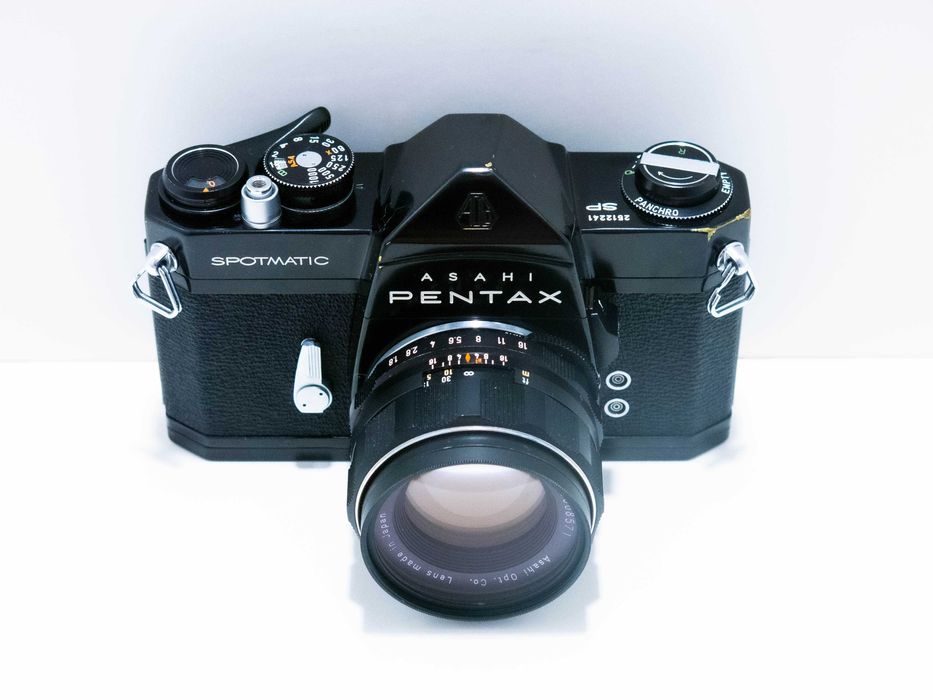 Câmara Analógica Pentax Spotmatic SP Black + Extras