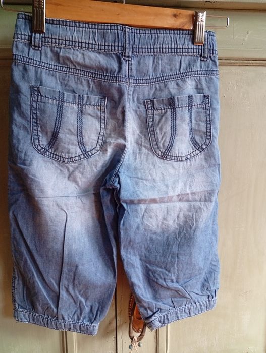 Jeansy, spodnie haremki 6-7 lat