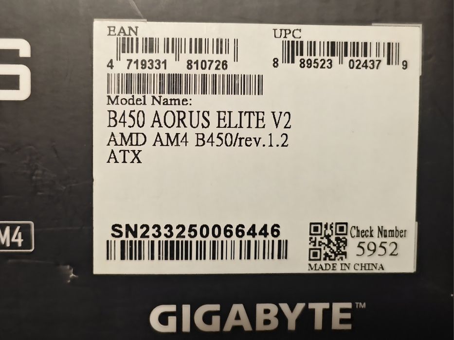 B450 AORUS Elite V2