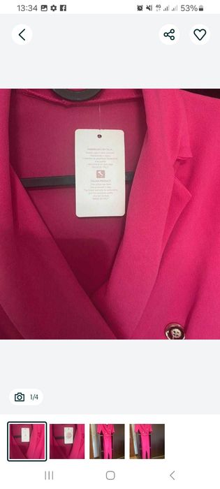 Macacão rosa (fuscia) novo, tamanho s/m para venda ainda com etiqueta