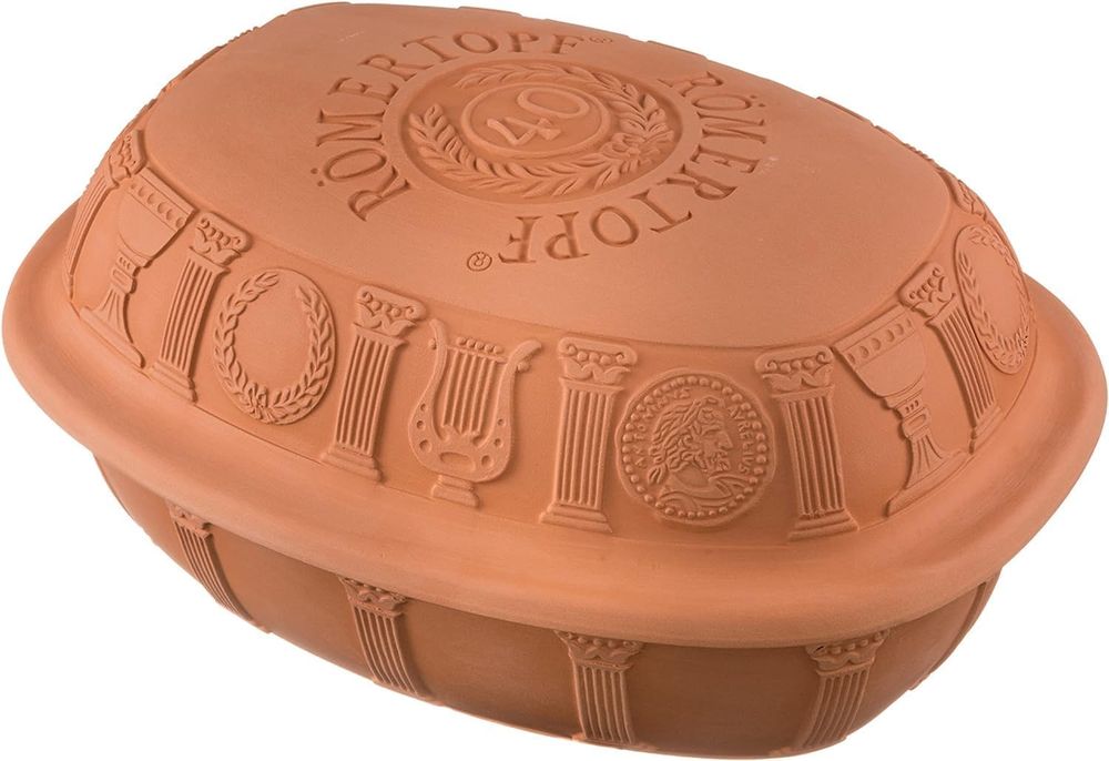 Römertopf Parowar Do Pieczenia, Brązowy, 3,5 l 3.5 Litry brak pokrywy