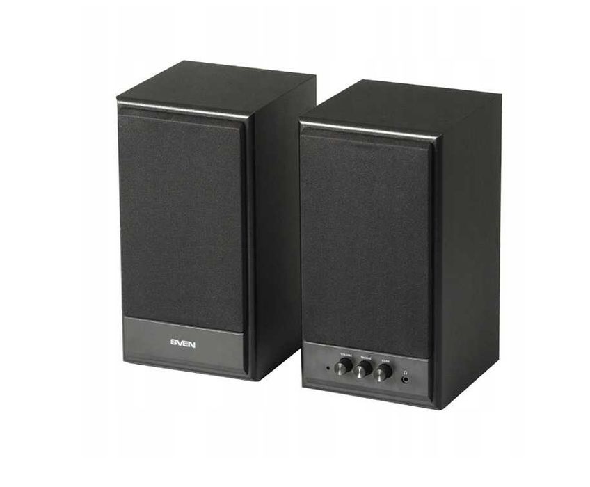 Акустична система SVEN SPS-702 40W ЧОРНІ колонки 2.0 Нові !! гар 12міс
