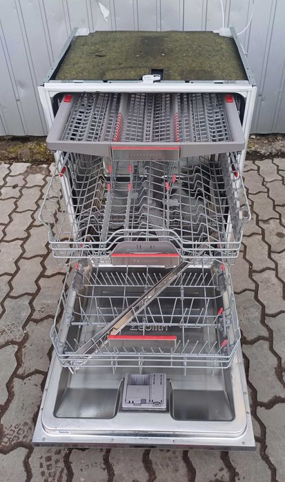 Встроена посудомойка 60 см Бош Bosch SBV68TX06E сушка зеолит проекция