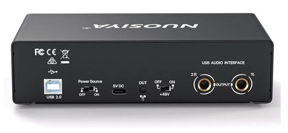 Yumin 1 Placa de Som para Estúdio de Gravação USB Interface de Áudio Profissional Equipamento de Som 48V Phantom para Gravação