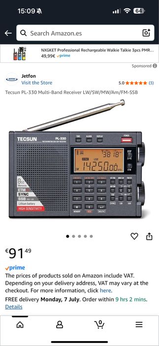 Tecsun pl-330 radio