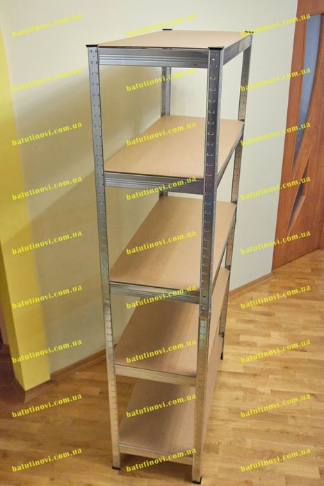 Стелажі металеві розбірні 150 / 180 / 220 см висотою Кутові стелажі
