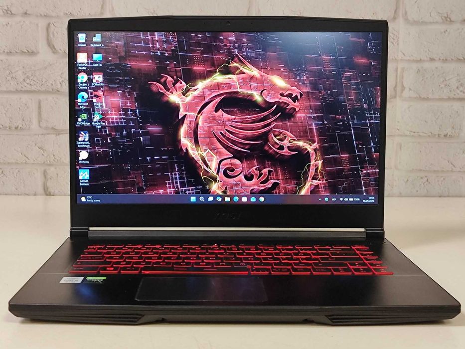 Ноутбук 15.6" MSI GF65 Thin 10SER / i5-10300H / 8GB / SSD 512GB / RTX 2060