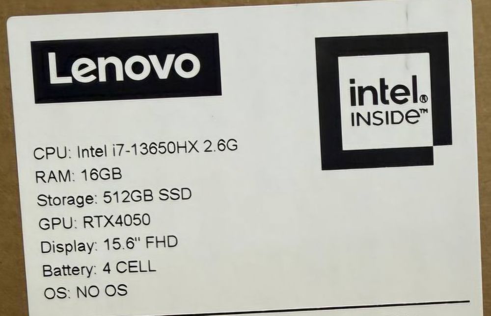 новый - игровой Lenovo LOQ 15IRX9 Luna Grey (RTX 4050 + i7 - 13650 + 16gb + ssd 512gb)