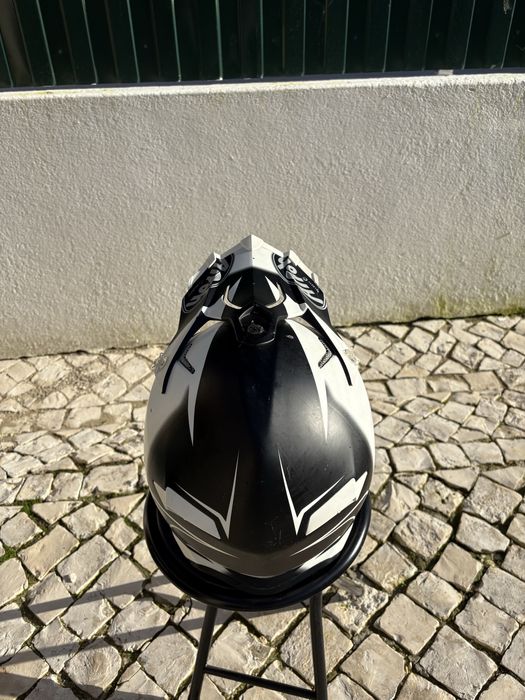 Capacete motocross enduro moto cross mota off road equipamento fato