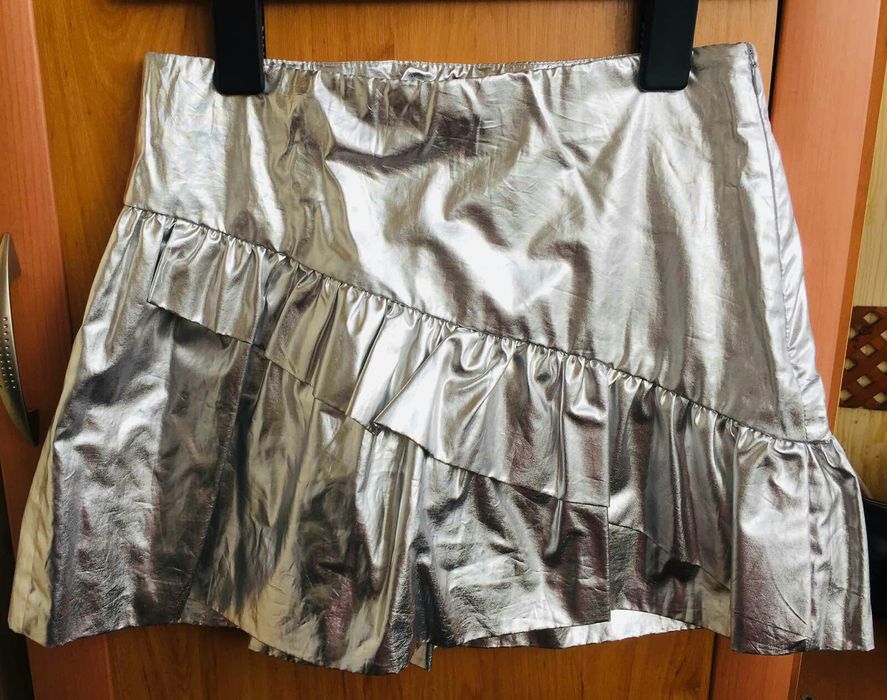 Юбка карандаш, модная,  пышная, переливающая