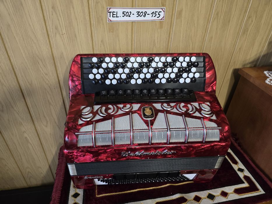 Akordeon Guzikowy Weltmeister Grandina 120bas cztery chóry