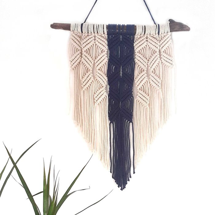 Macramé algodão e stick unico #1