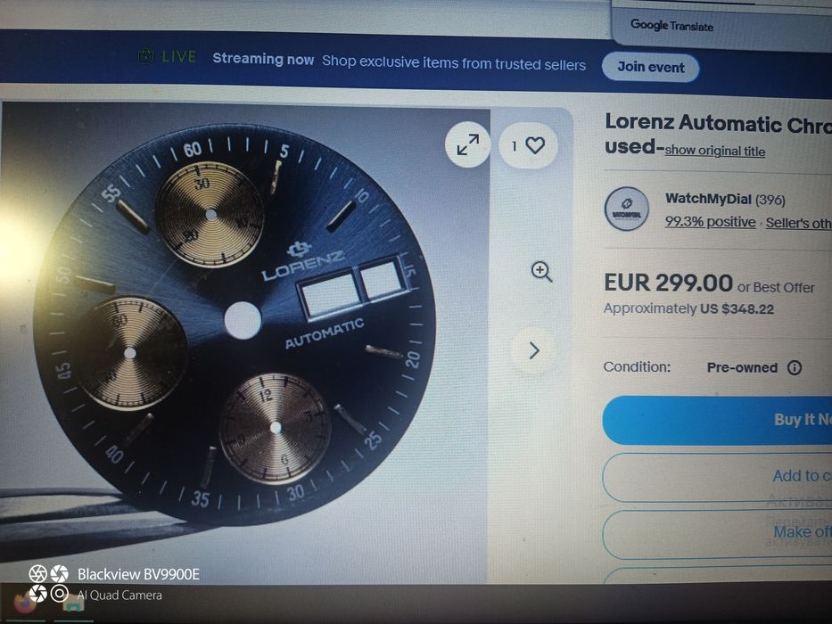 Lorenz Automatic Chronograph хронограф автомат
калібр 7750