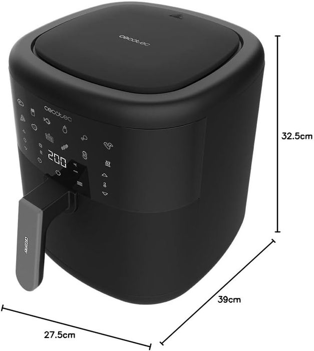 Cecotec Frigideira sem óleo 6L de ar quente cecofry bombastic 6000.