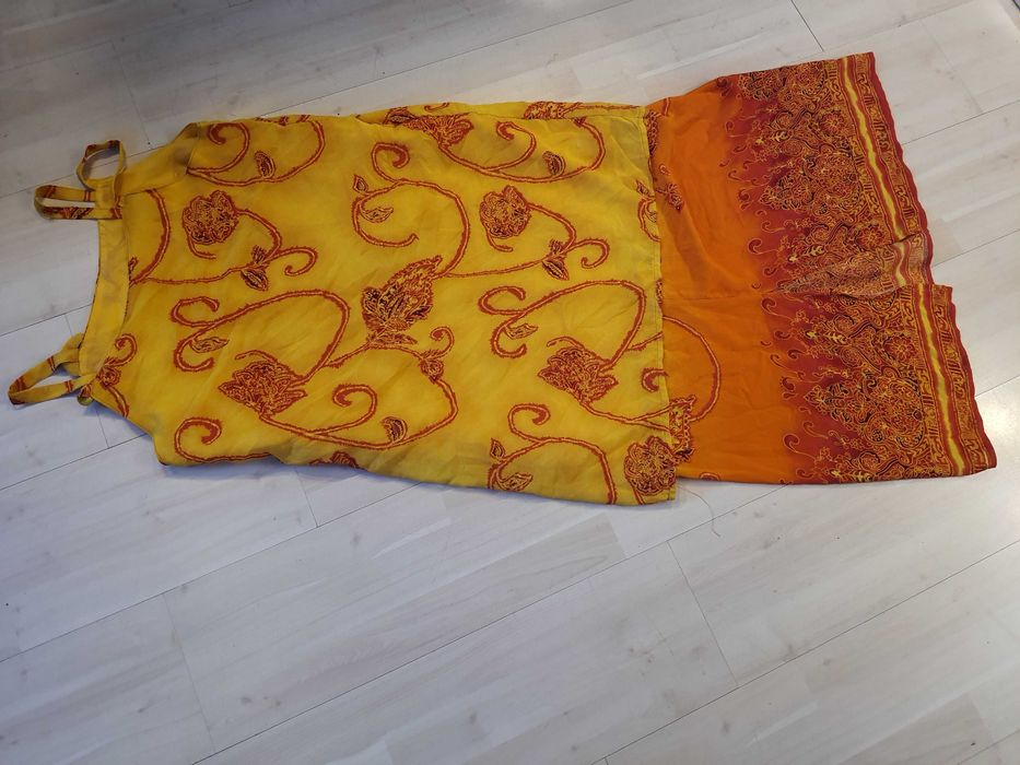 M L Letnia strój hipiska hinduska lata 70 przebranie hipis nr 136