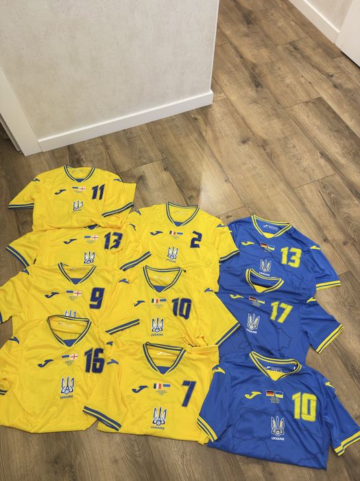 Футболки ігрові гравців збірної України Joma
