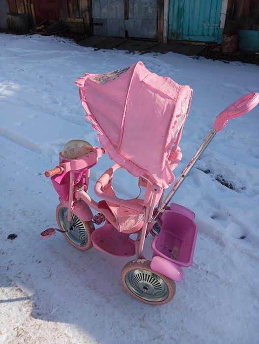 Велосипед дівчачий, коник-качалка