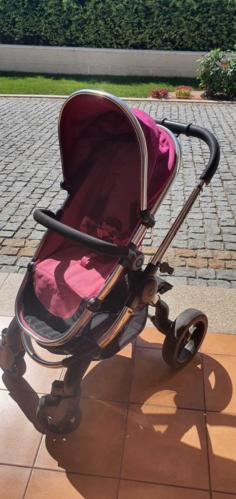 Carrinho de Passeio I Candy Peach3 Fuschia  e alcofa de estilo para menina + babycoq